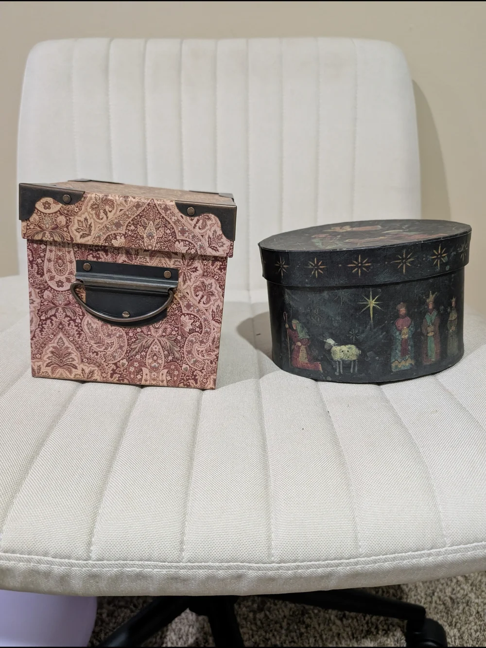 Decorative Pink Patterned Storage Box - Home Accents